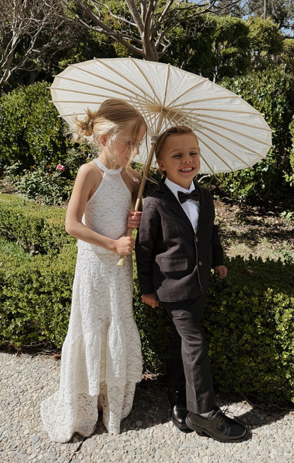 Benjamin Suit Set ~ Black Linen
