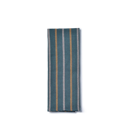 Slate Cotton Waffle Weave Tea Towel in Juniper