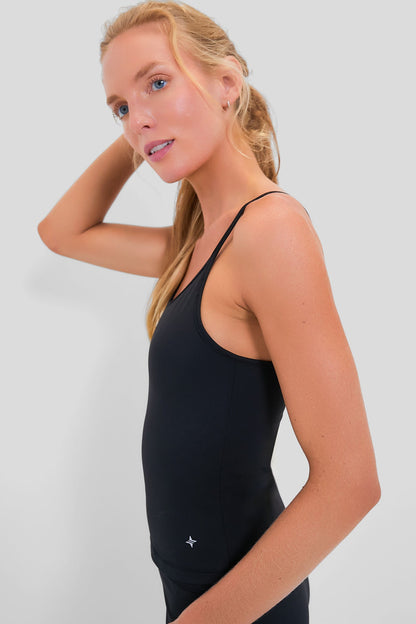 Black Compression Spandex Sofia Cami