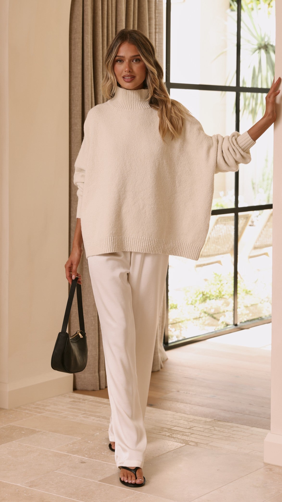 Harita Knitted Sweater - Cream