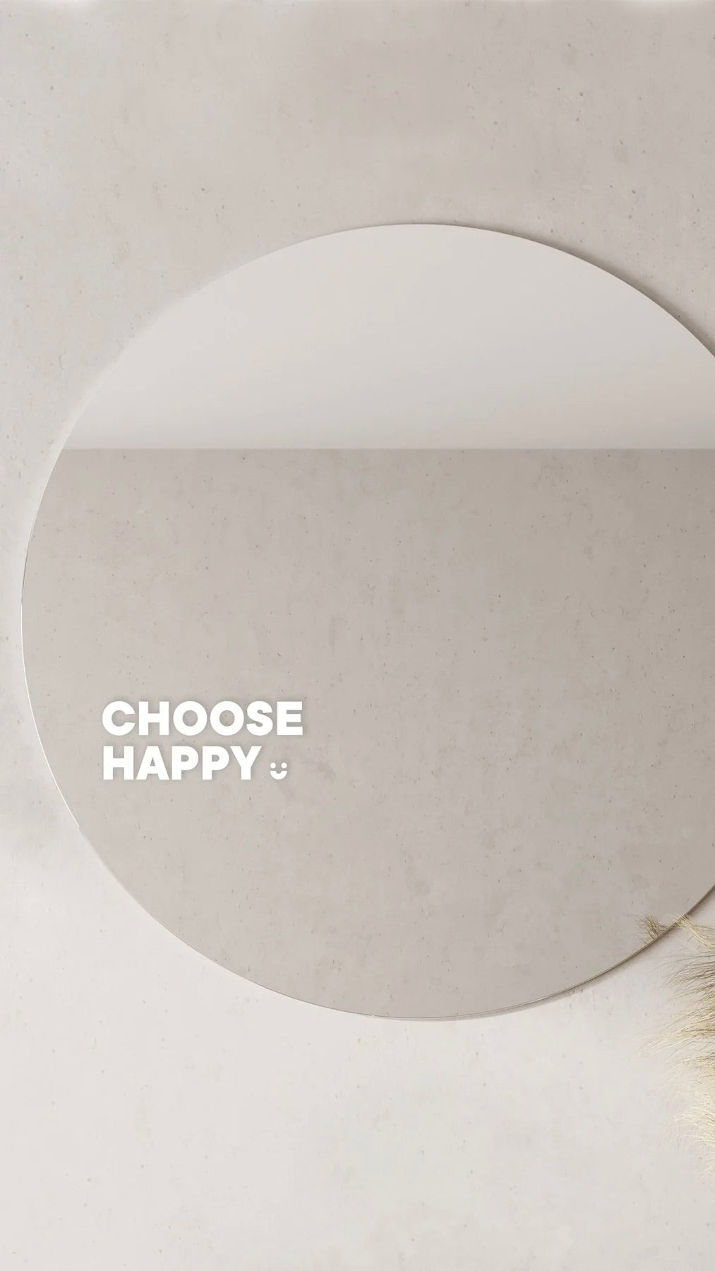 Choose Happy - Affirmation Mirror Sticker