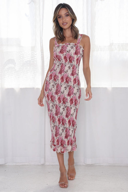Dakota Dress - Cream Floral
