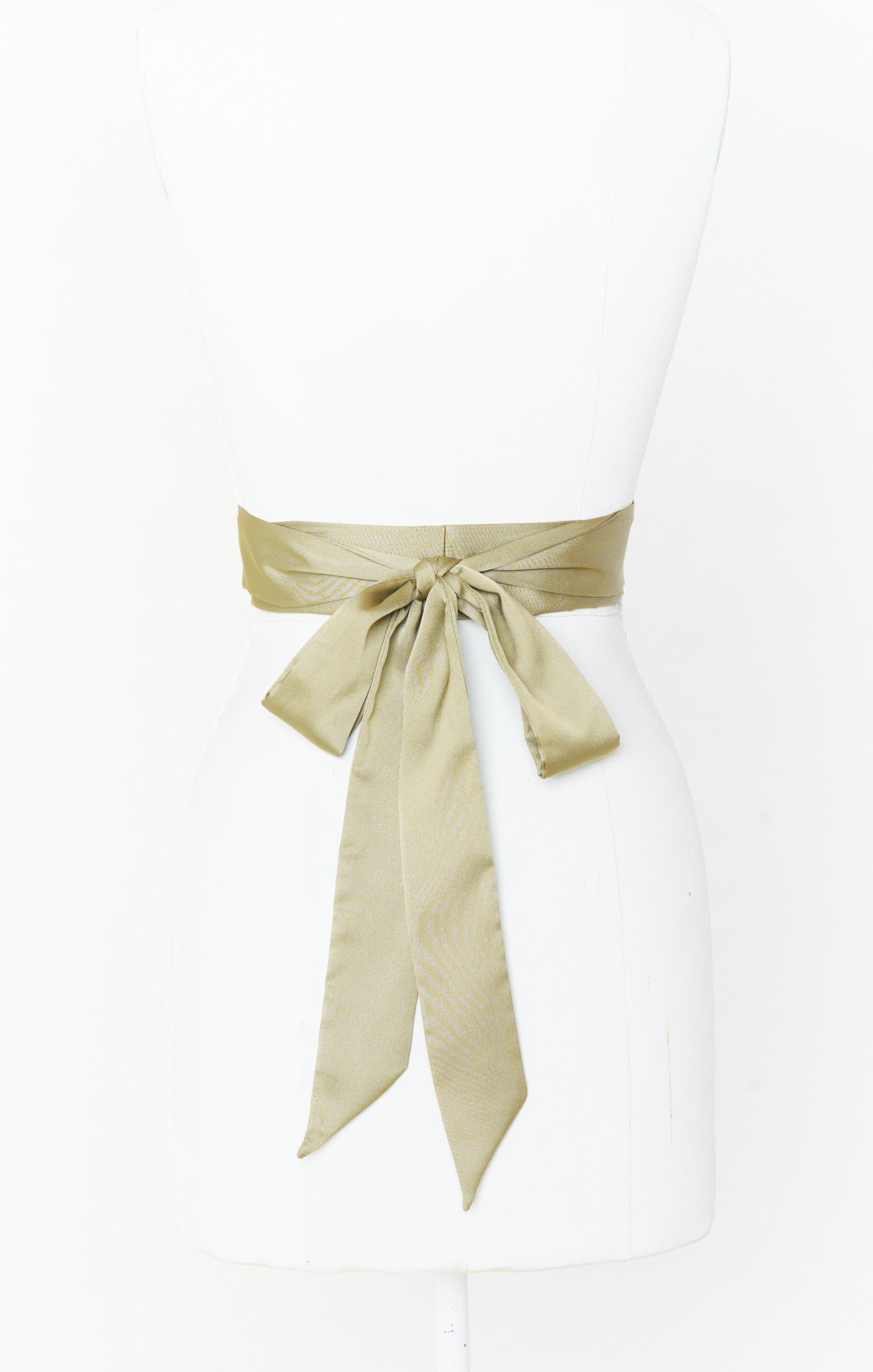 Bridesmaid Sash ~ Moss Green Luxe Satin