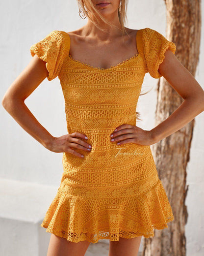 Gabriella Dress - Yellow