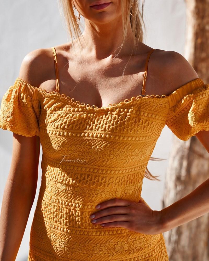 Gabriella Dress - Yellow
