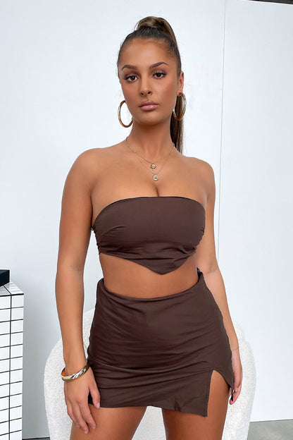Julia Crop - Brown