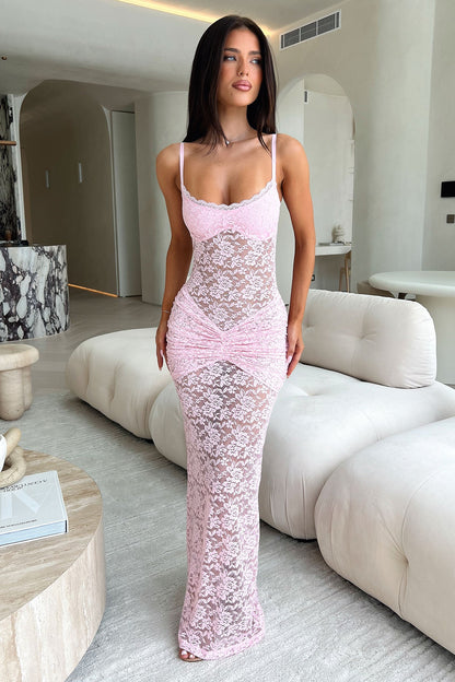 Kayden Maxi Dress - Baby Pink