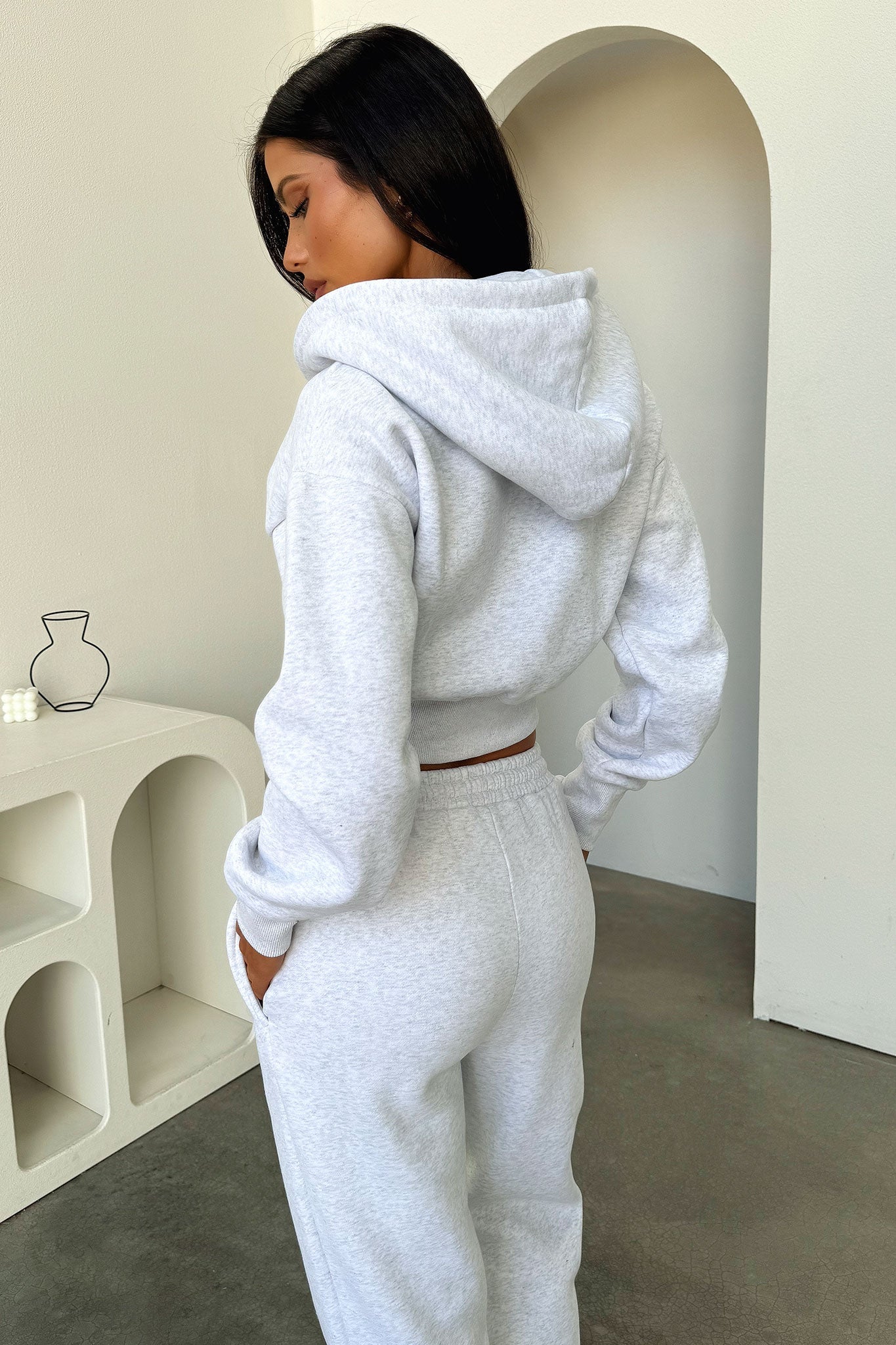 Kaztek Cropped Jacket - Grey