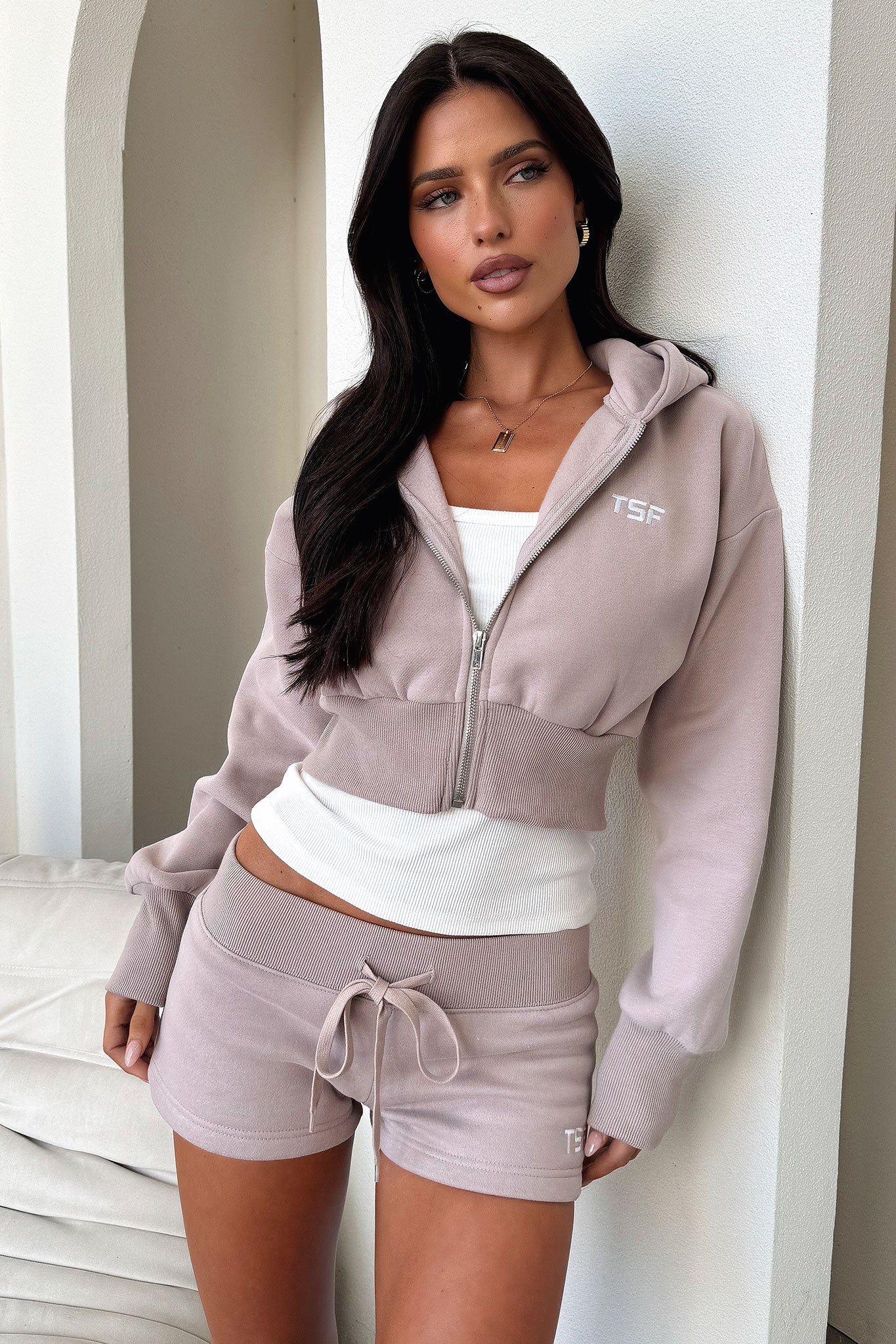 Kaztek Cropped Jacket - Mocha