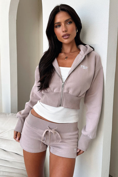 Kaztek Cropped Jacket - Mocha