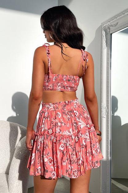 Kimmio Crop - Pink Floral