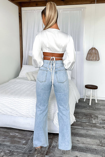 Logan Crop - White