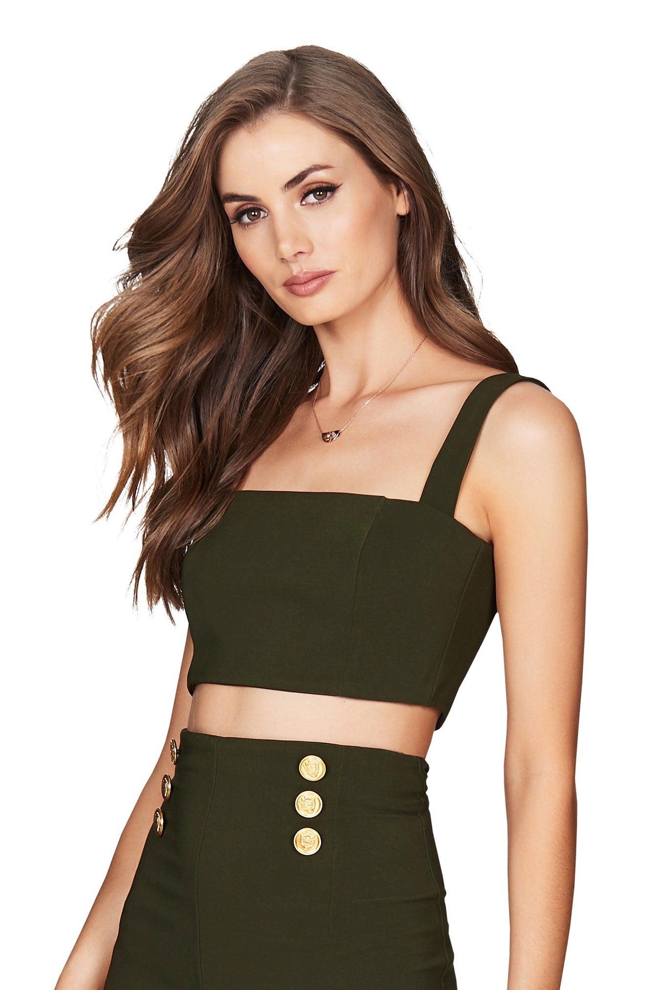 Nookie Milano Crop - Olive