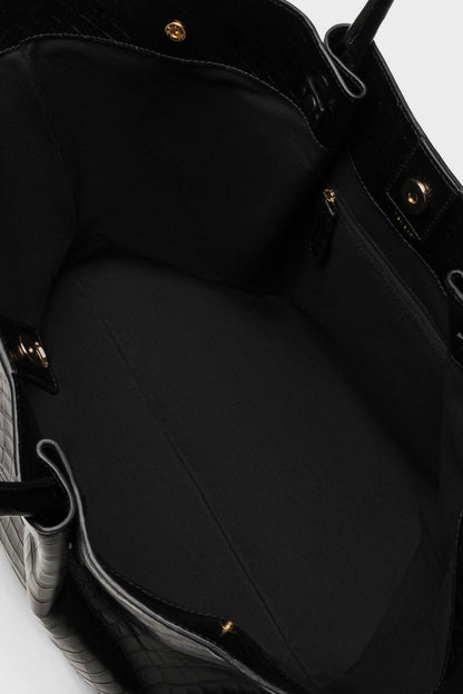 Black Croc New York Bag